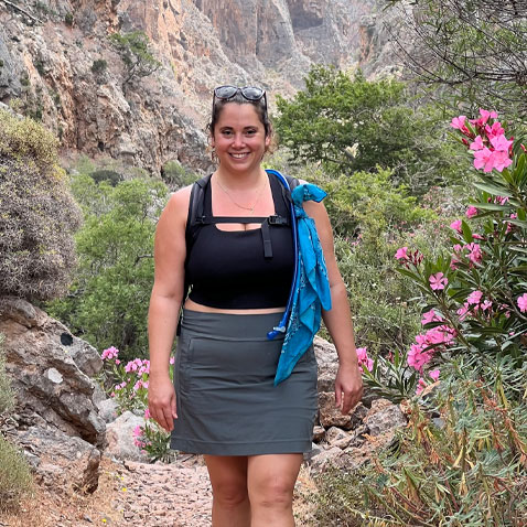 Tasha hiking