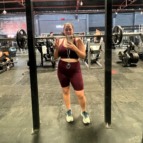 Tasha in gym